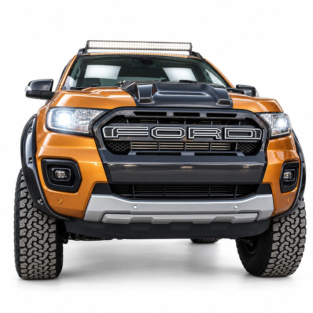 Fender Flares for Ford Ranger T6/T7/T8 (2012–2022) — 4-Piece Set — Gloss Black
