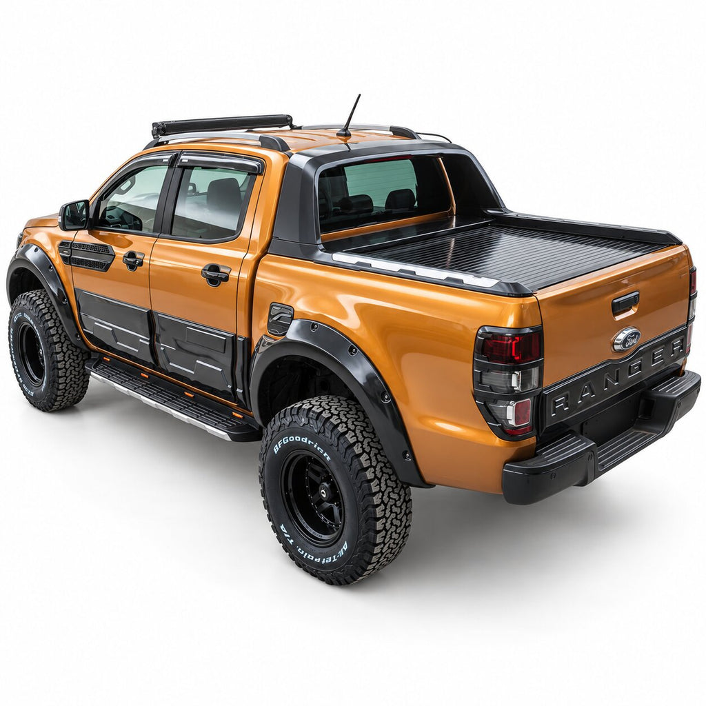 Fender Flares for Ford Ranger T6/T7/T8 (2012–2022) — 4-Piece Set — Gloss Black
