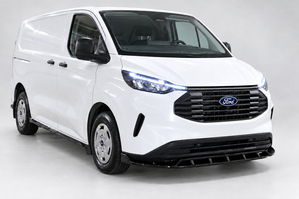 Front Splitter for Ford Transit Custom MK2 — 2023+ Gloss Black