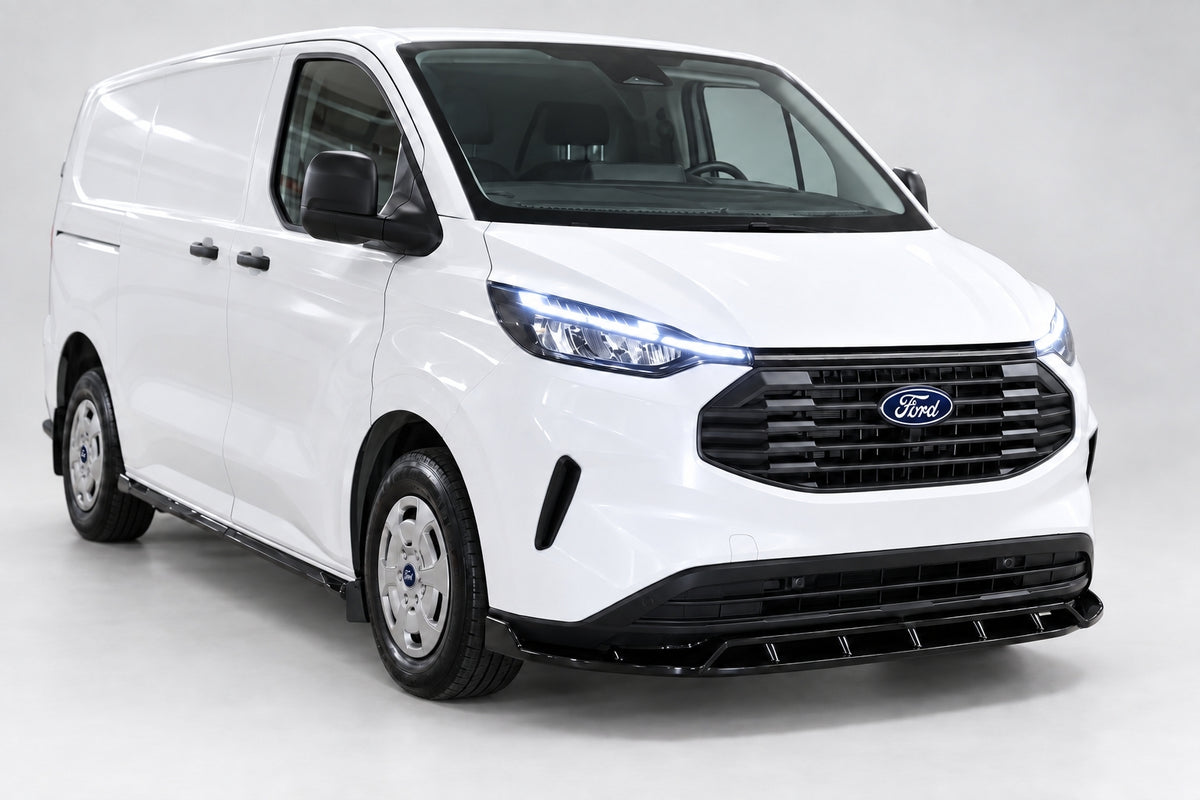Front Splitter for Ford Transit Custom MK2 — 2023+ Gloss Black