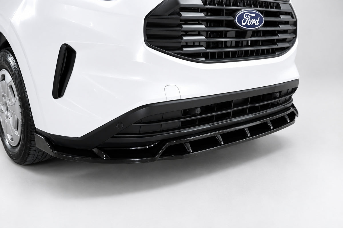 Front Splitter for Ford Transit Custom MK2 — 2023+ Gloss Black