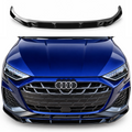 Audi A3 S-Line & S3 Sedan Front Splitter — 8Y Facelift 2024+ Gloss Black