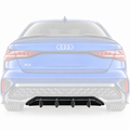 Audi A3 S-Line Sedan Rear Valance (Diffuser) — 8Y Facelift 2024+ Gloss Black