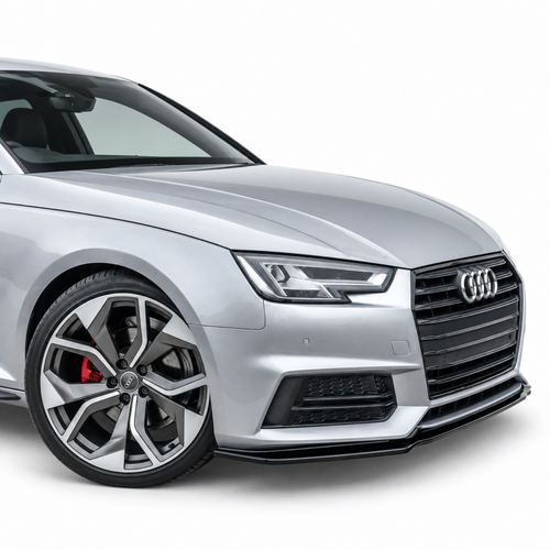 Audi A4 S-Line & S4 B9 Front Splitter — 2015–2019 Gloss Black