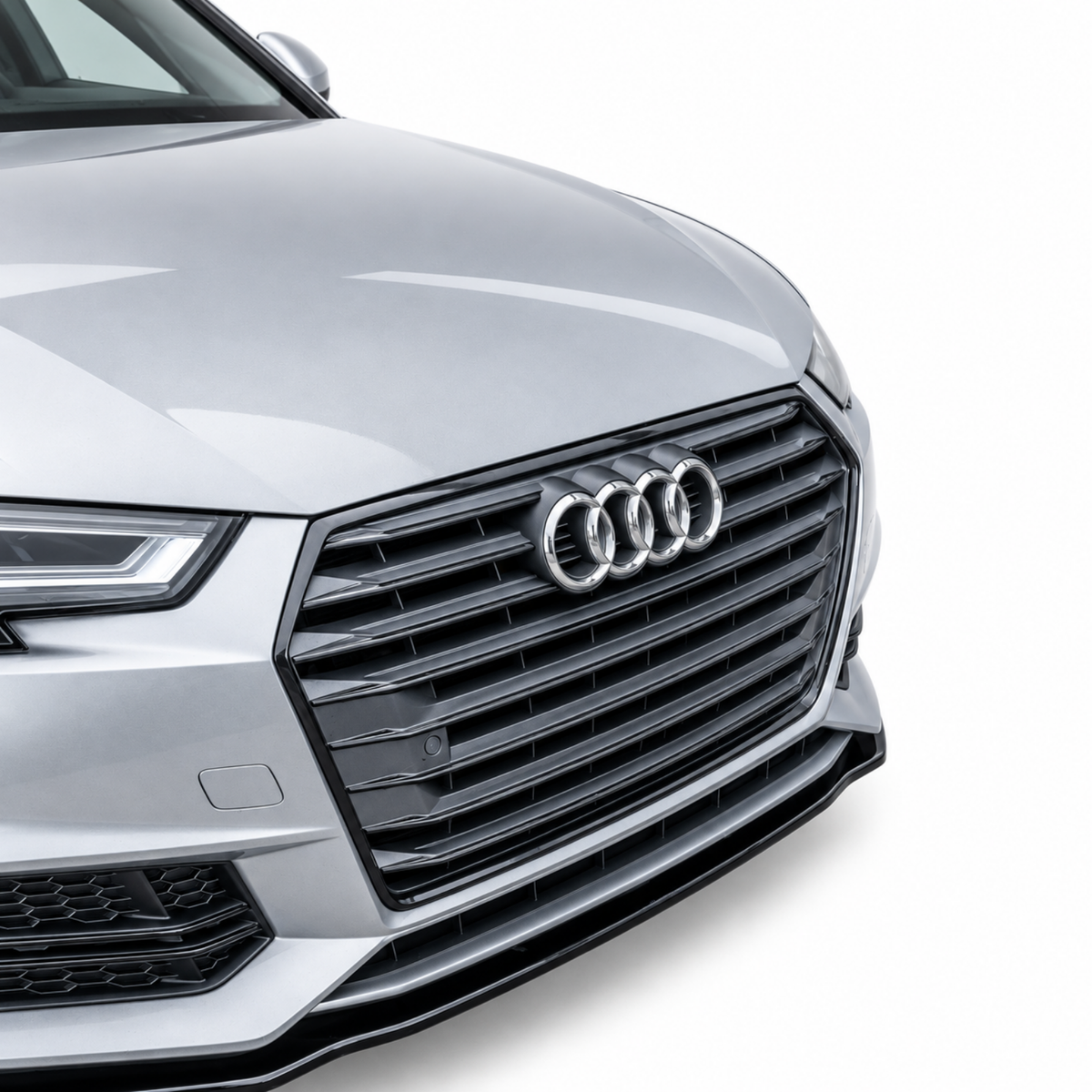 Audi A4 S-Line & S4 B9 Front Splitter — 2015–2019 Gloss Black