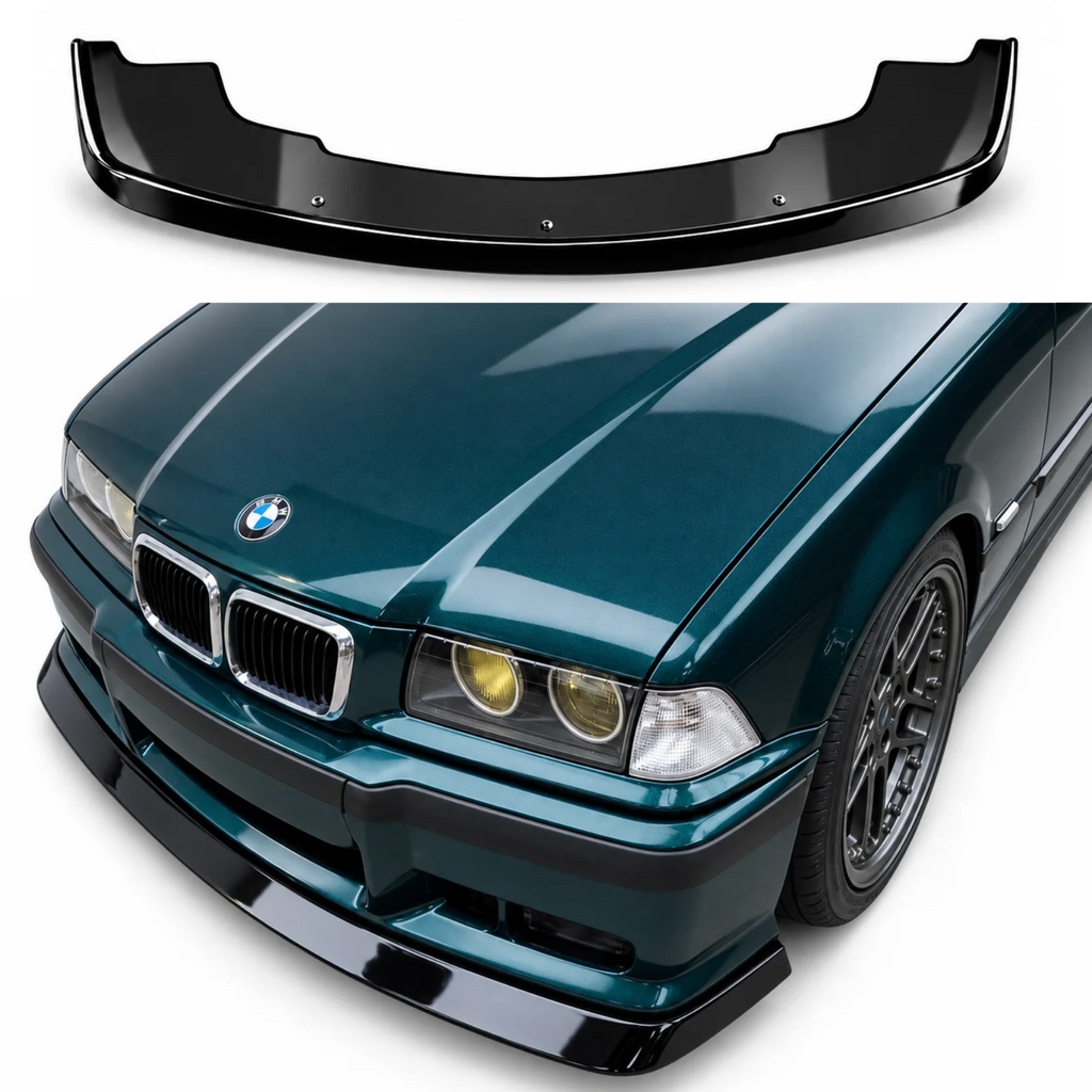 BMW M3 E36 Front Splitter — 1992–1999 Gloss Black
