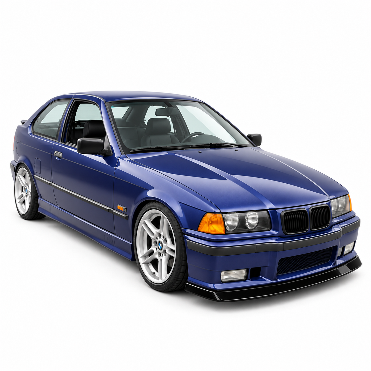 BMW M3 E36 Front Splitter — 1992–1999 Gloss Black