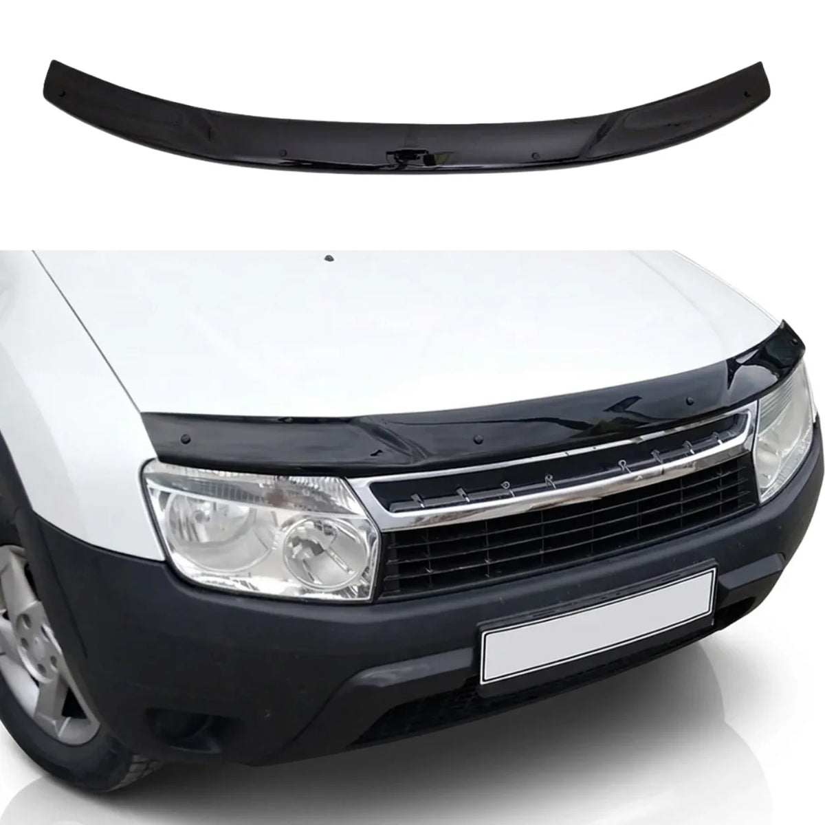 Dacia Duster Bonnet Protector — 2010–2017 Gloss Black