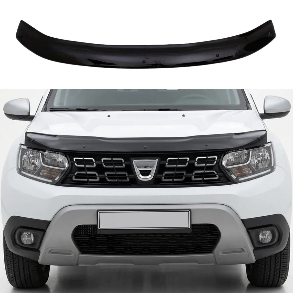 Dacia Duster Series 2 Bonnet Protector — 2018+ Gloss Black