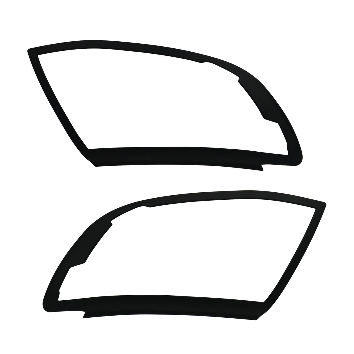 Ford Ranger Headlight & Tail Light Covers (4pcs) — T6 2012–2014 Matte Black