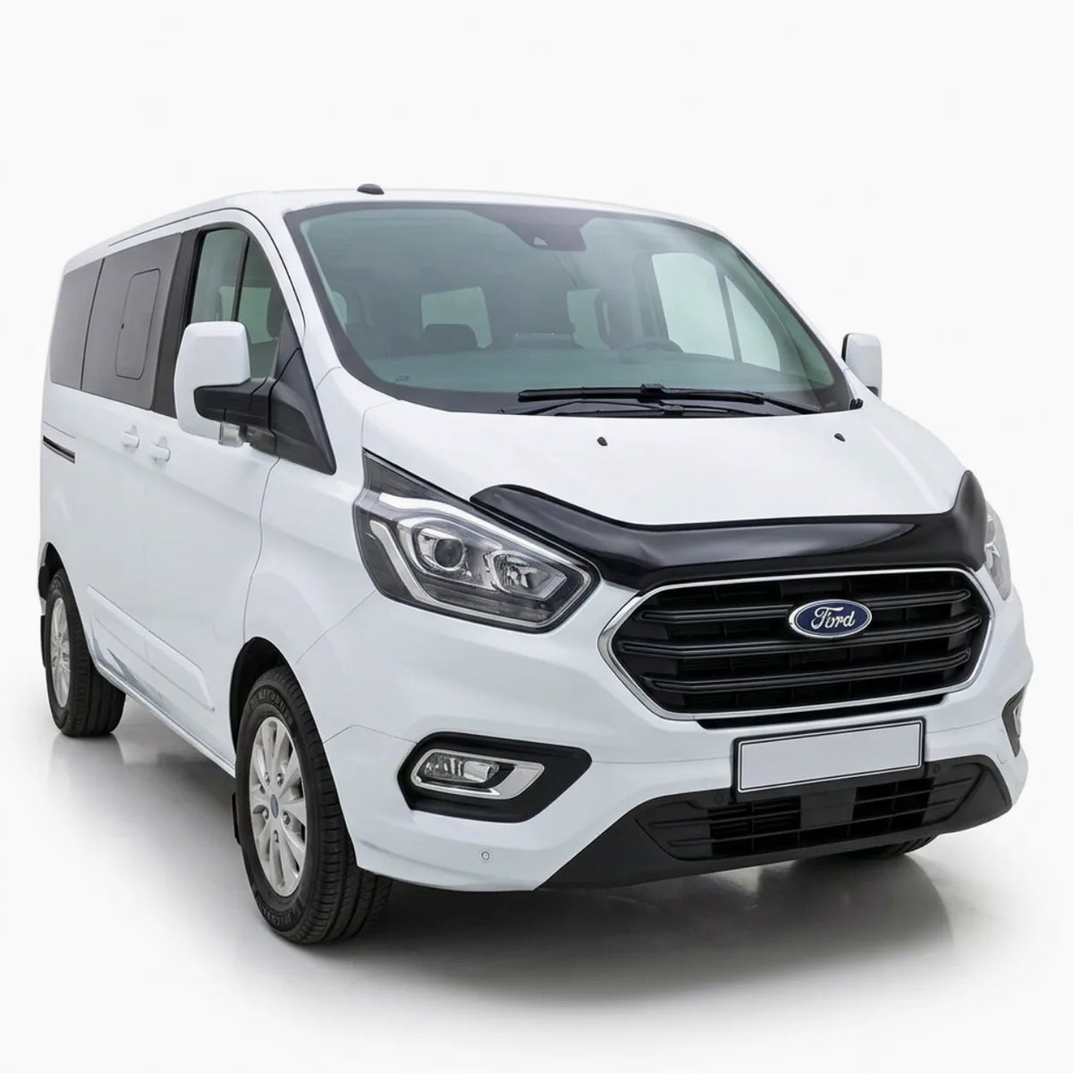 Ford Transit Custom Facelift Bonnet Protector — 2018–2023 Gloss Black
