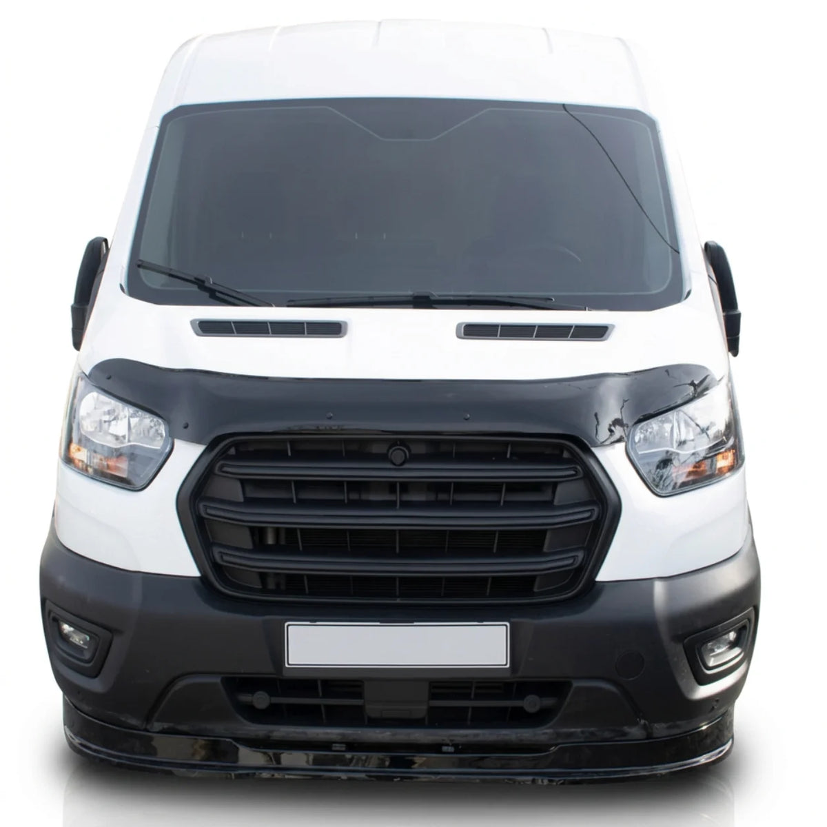 Ford Transit Facelift Bonnet Protector — MK8 2019 Onwards Gloss Black