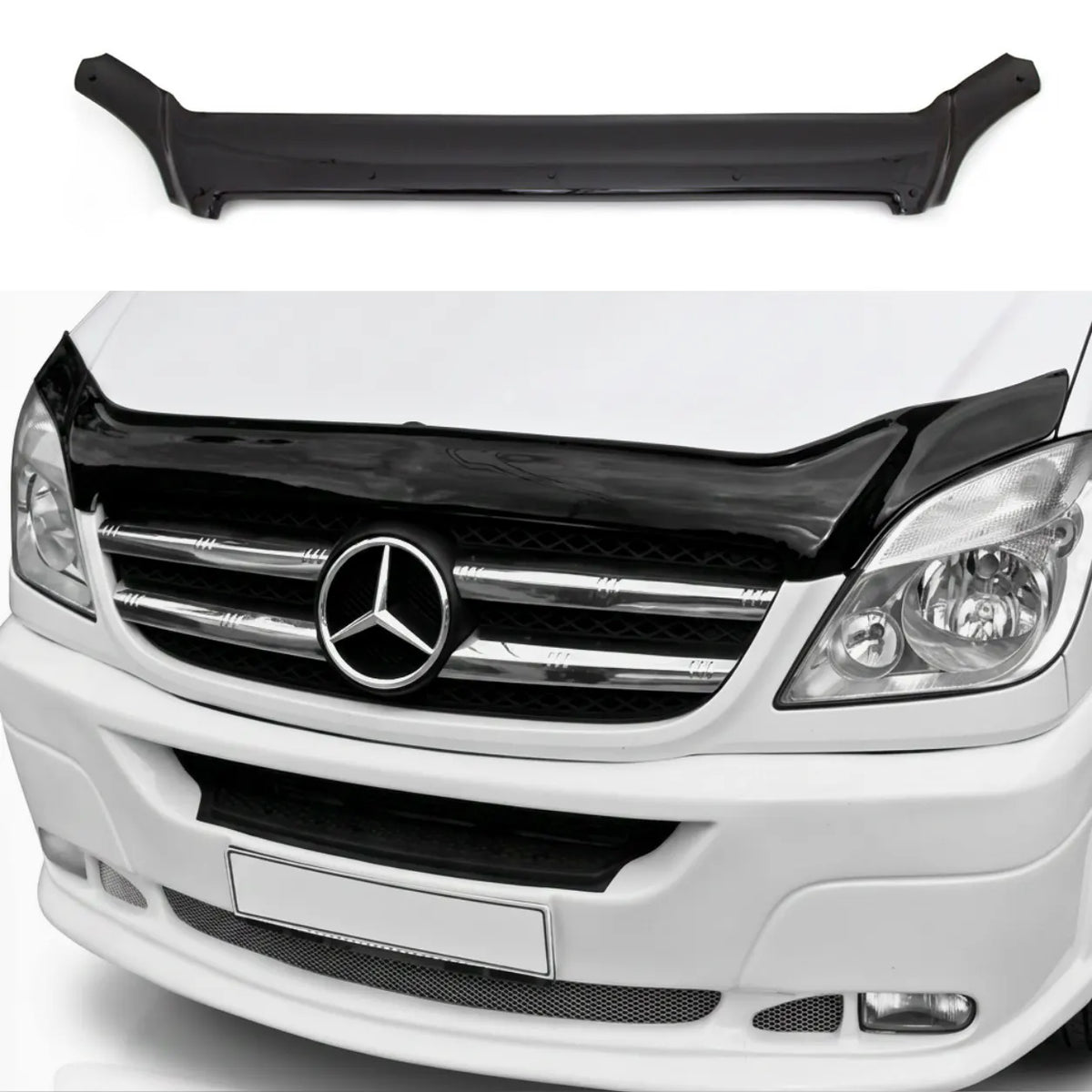 Mercedes Sprinter Bonnet Protector — 2006–2013 Gloss Black