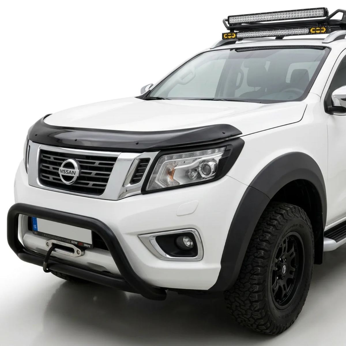 Nissan Navara NP300 Bonnet Protector — 2014–2021 Gloss Black