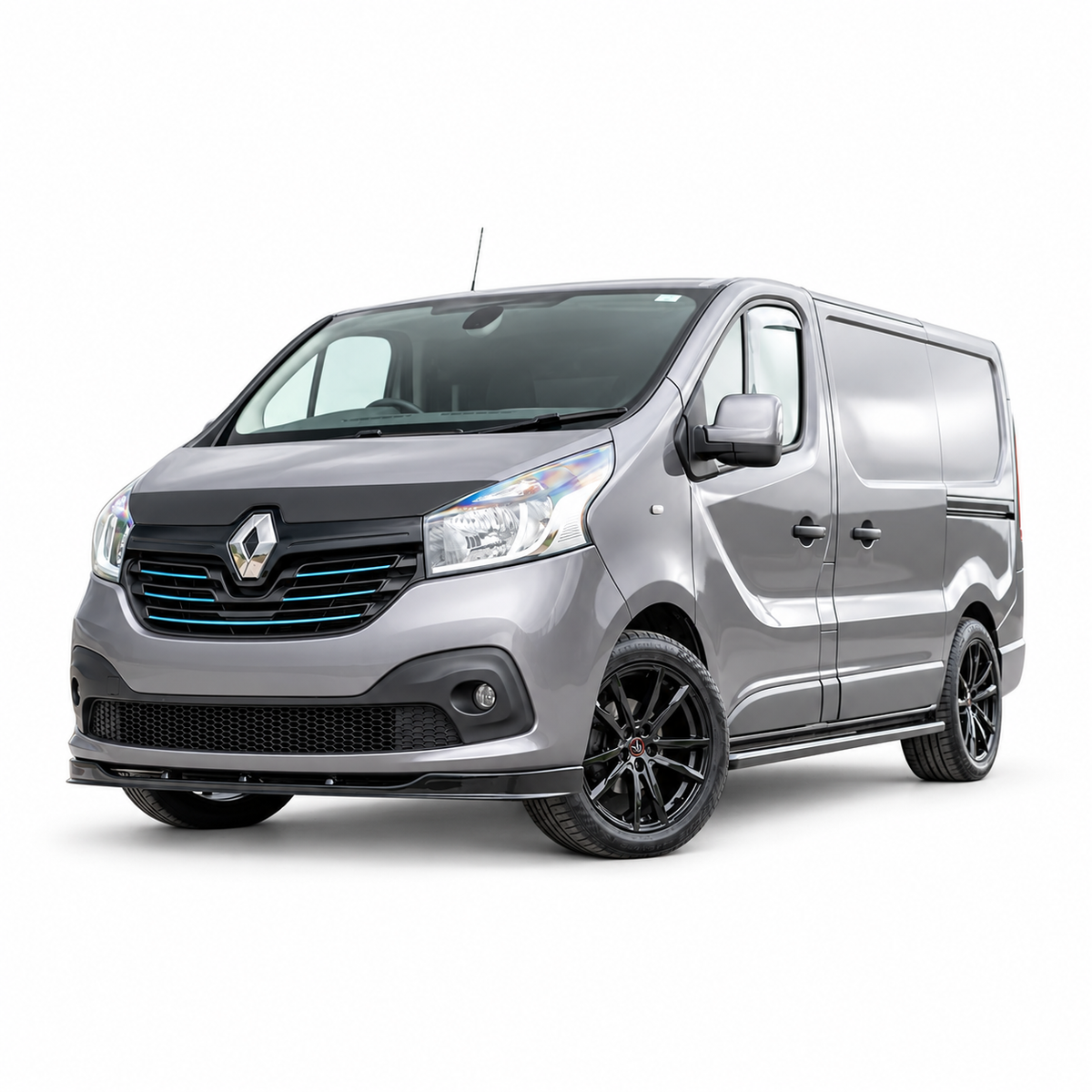Renault Trafic & Vauxhall Vivaro Front Splitter — X82 2014–2018 Gloss Black