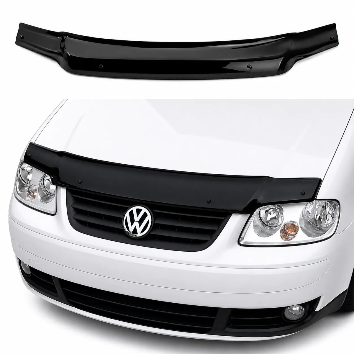 VW Caddy Bonnet Protector — Mk3 2004–2009 Gloss Black