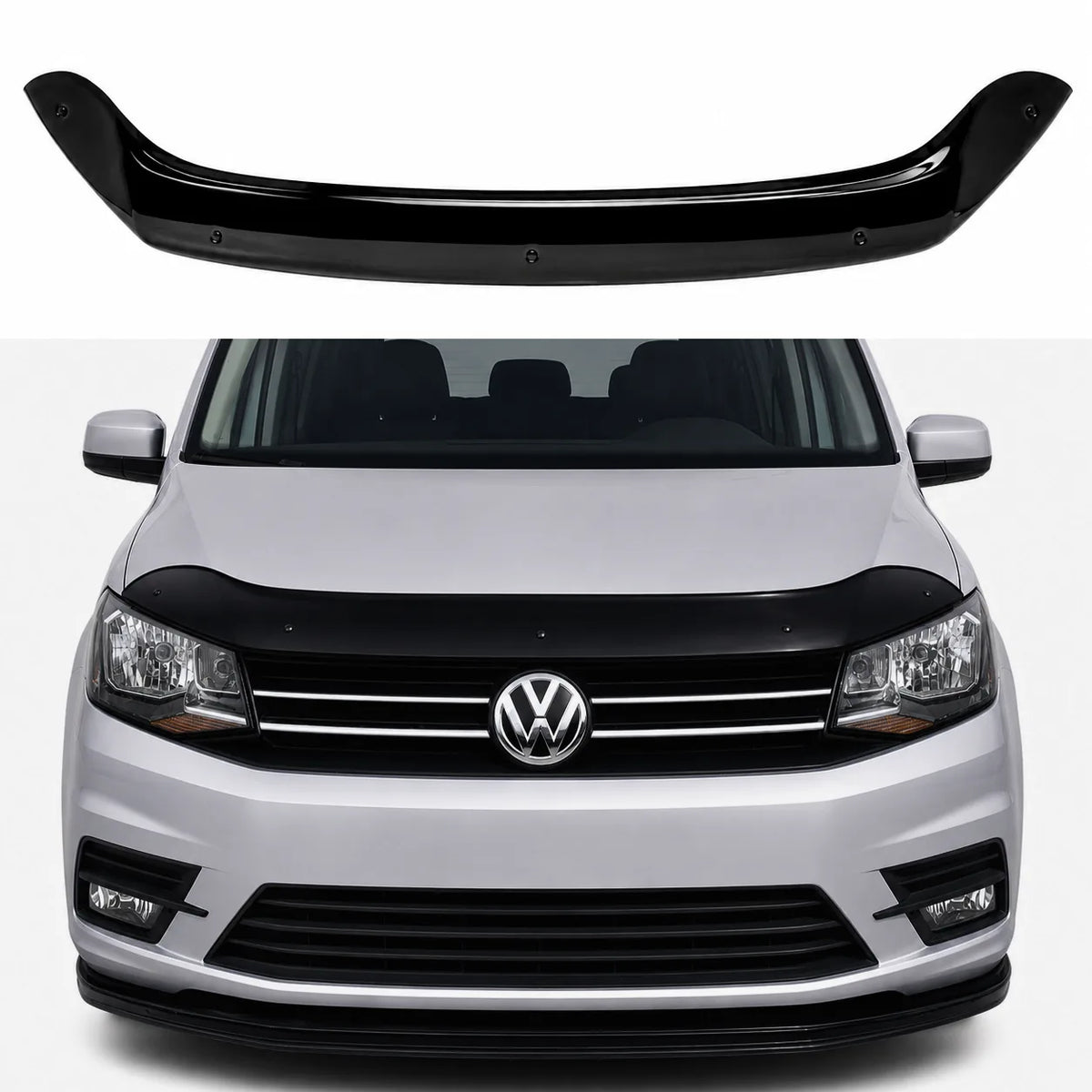 VW Caddy Bonnet Protector — Mk4 2015–2020 Gloss Black