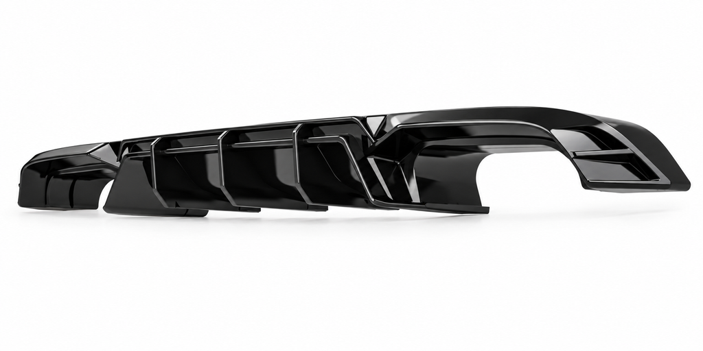 VW Golf R Mk7 Rear Valance (Diffuser) — 2013–2016 Gloss Black