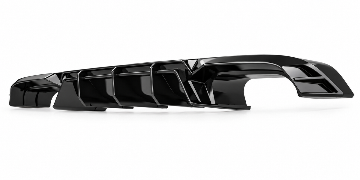 VW Golf R Mk7 Rear Valance (Diffuser) — 2013–2016 Gloss Black