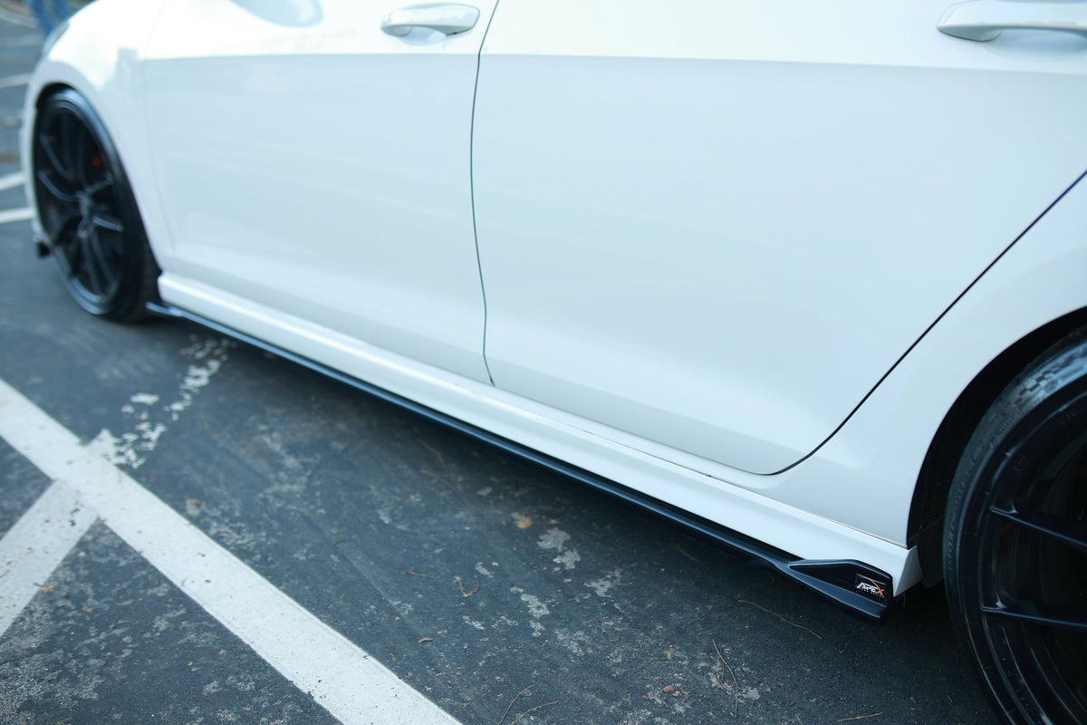 VW Golf R Mk7 Side Skirts (2pcs) — 2013–2016 Gloss Black
